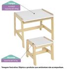 Mesa Com Banqueta Infantil Castelo Madeira Maciça/mdf - Casat