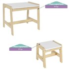 Mesa Com Banqueta Infantil Madeira Maciça/mdf Castelo Casatem