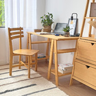 Mesa Com Cavaletes Com Prateleira Em Madeira Mel - Mel