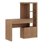 Mesa com Estante Madeira Amêndoa TecnoMobili
