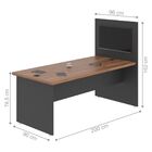 Mesa Com Painel Bot Noce Preto