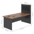 Mesa Com Painel Clat Noce Preto