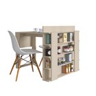 Mesa Com Painel Multiuso 2 Lugares Smart Nature