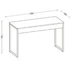 Mesa Com Pé De Aço Para Escritório Design Moderno 120cm Indus