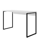 Mesa Com Pé De Aço Para Escritório Design Moderno 90cm Indust