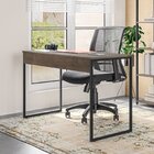 Mesa Com Pé De Aço Para Escritório Design Moderno 90cm Indust