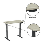Mesa Com Regulagem De Altura Elétrica Escrivaninha Mee1500p25