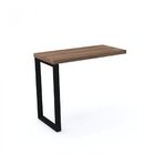Mesa Complementar 90x45cm Pe40 Pandin Móveis Walnut/preto