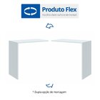 Mesa Complementar Office Requinte+ 100% 80cm Branco Line Bran