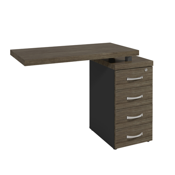 Mesa Complemento 4 Gavetas Pandin Pe40 - Imbuia