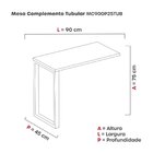 Mesa Complemento 900x450mm Mcp90/45p25tub Preto/verde