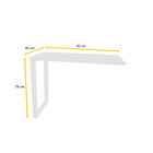 Mesa Complemento 90x45 Pandin P25tub - Branco