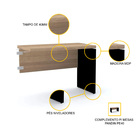 Mesa Complemento 90x45 Pandin Pe40 - Naturalle