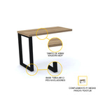 Mesa Complemento 90x45 Pandin Pe40tub - Naturalle