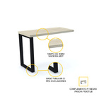 Mesa Complemento 90x45 Pandin Pe40tub - Nogueira