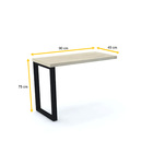 Mesa Complemento 90x45 Pandin Pe40tub - Nogueira