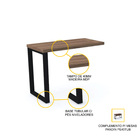 Mesa Complemento 90x45 Pandin Pe40tub - Walnut