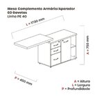 Mesa Complemento Gaveteiro Aparador Mcpa03gpe40