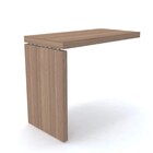 Mesa Complemento Pé Painel Pandin Pe50 - Naturalle/prata