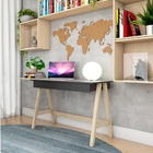 Mesa Computador Cavalete Retrô Natural Preto