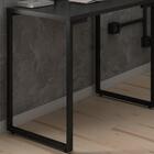 Mesa Computador Escrivaninha 120cm Estilo Industrial Preto