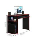 Mesa Computador Gamer Poláris Vermelha