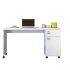 Mesa Computador Malta Lukaliam Móveis Branca Brilhante