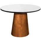 Mesa Cone 4 Lugares Branco/preto 1,1m - Cerc