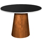 Mesa Cone 4 Lugares Preto/branco 1,1m - Cerc