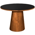 Mesa Cone 4 Lugares Preto/imbuia 1,4m - Cerc