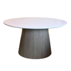 Mesa Cone De Centro Oval 120x80 Cm Base Laminada Em Padrão Gr