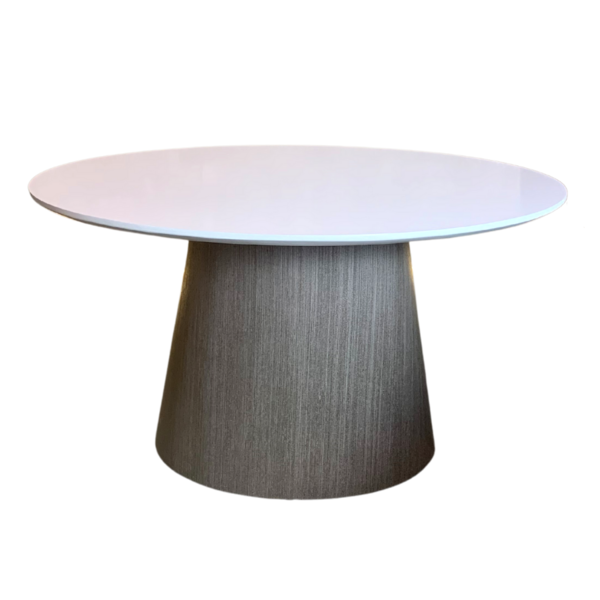 Mesa Cone De Centro Oval 120x80 Cm Base Laminada Em Padrão Gr