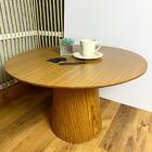 Mesa Cone De Centro Para Sala De Estar Tampo 50 Cm Mdf Freijó