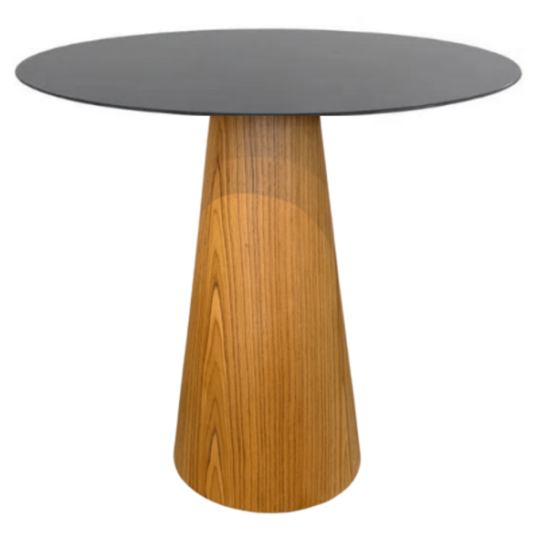 Mesa Cone Para Sala De Jantar - Madeira Freijó Tampo 60 Cm La