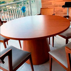 Mesa Cone Redonda 4 Lugares Imbuia 1,3m - Rund