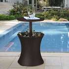 Mesa Cooler Rattan Marrom