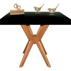 Mesa Cozinha Ou Jantar Retangular Pandora Com Vidro 100x70cm