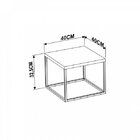 Mesa Cube Industrial Linha Complementos Preto