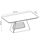 Mesa Dala Retangular 6 Lugares Com Tampo De Madeira 25mm Chan