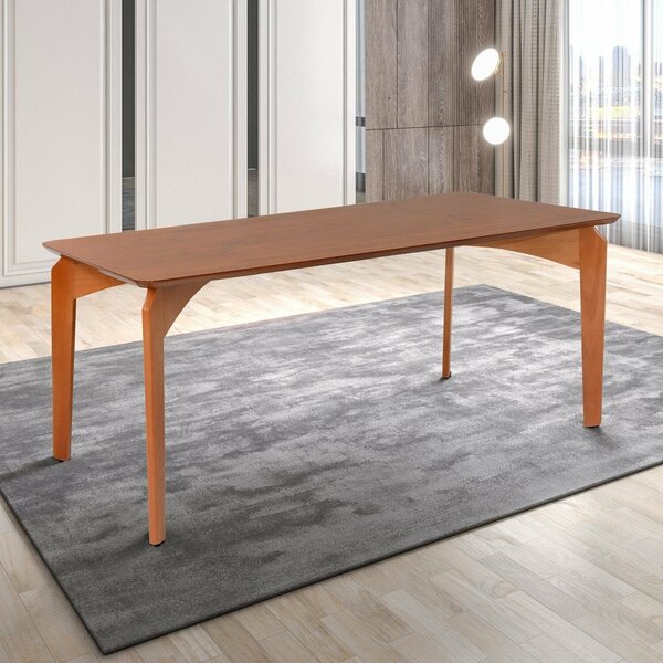 Mesa De 6 Lugares Retangular De Madeira Maciça Malta Espresso