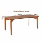 Mesa De 6 Lugares Retangular De Madeira Maciça Malta Espresso