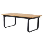 Mesa de Alumínio Calypso 199x100cm Cinzaz Escuro Naterial