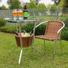 Mesa De Alumínio Com Tampo Em Vidro E Cooler - Mbr100.ce