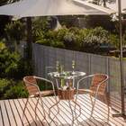 Mesa De Alumínio Com Tampo Em Vidro E Cooler - Mbr100.ce