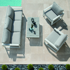 Mesa de Alumínio Las Vegas Cinza Naterial