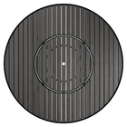 Mesa de Alumínio Porto Rico Giratório 150x72x150cm Cinza Chumbo Portinaty