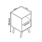 Mesa De Apoio 1 Gaveta 1 Nicho Bpp05 Brv Móveis