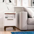 Mesa De Apoio 1 Gaveta 1 Prat Branco/castanho Escuro 15mm