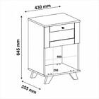 Mesa De Apoio 1 Gaveta Trama Artely