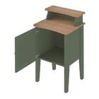 Mesa De Apoio 1 Nicho Mirkwood Menta Carvalho